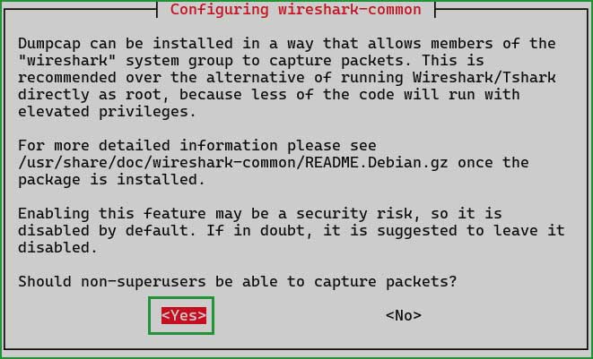 Tshark configuration