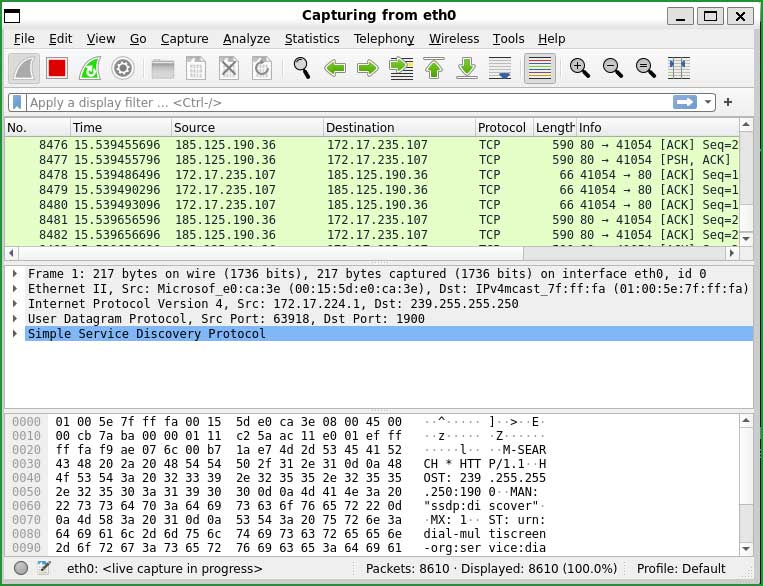 Wireshark configuration